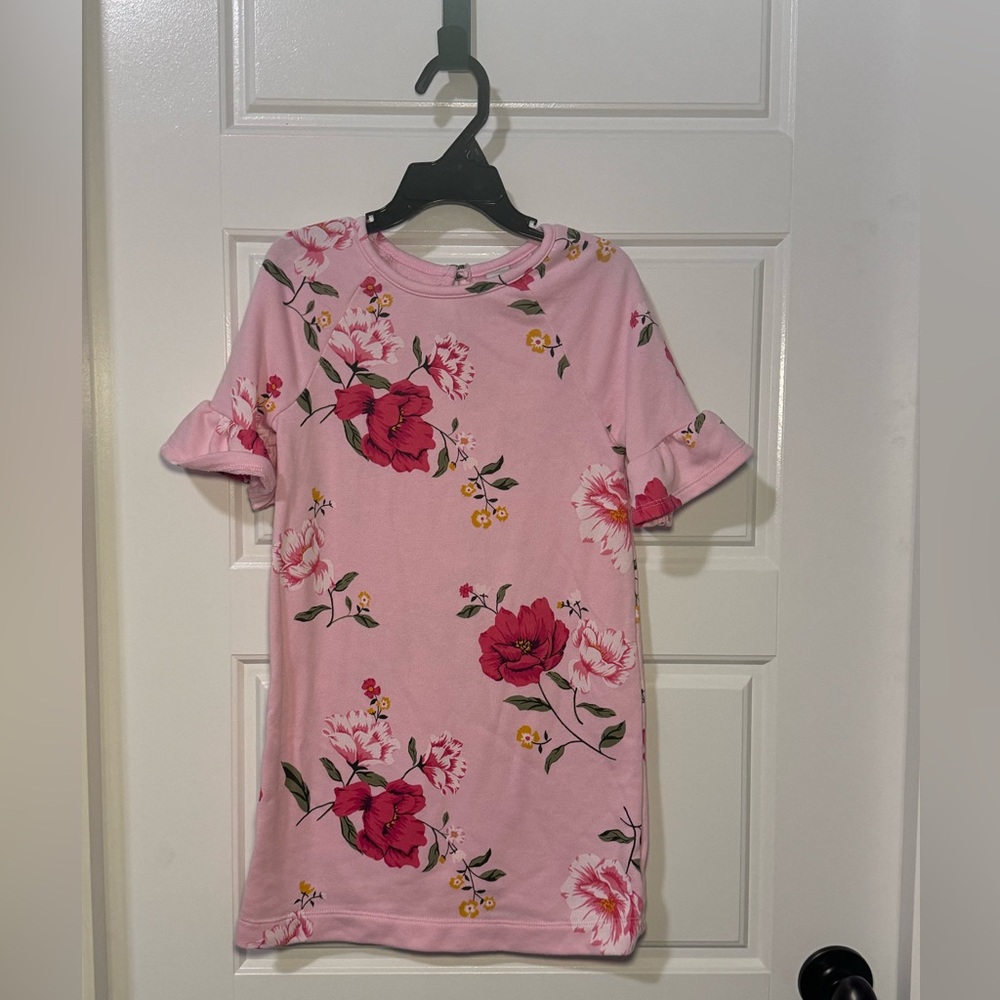 Old Navy pink floral dress girl size 5T